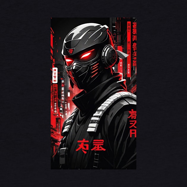 Japanese Ninja - Cyber Style by pibstudio. 